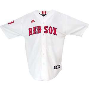  Boston Red Sox Youth White Jersey by adidas: Sports 