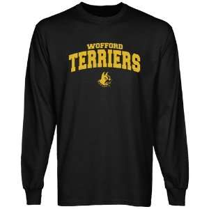  NCAA Wofford Terriers Black Mascot Arch Long Sleeve T 