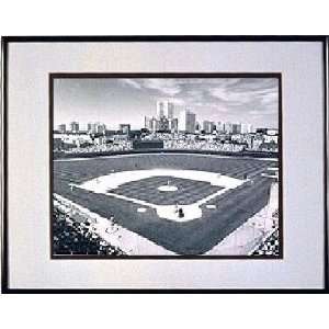  Black and White Wrigley Field   Inside View of Ballpark 