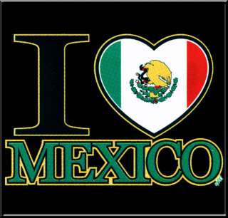 Love Mexico Mexican Flag Pride T Shirt S,M,L,XL,2X,3X  
