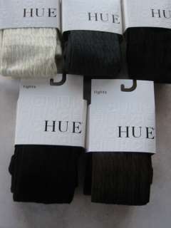 HUE Womens Cable Knit Sweater Tights Black Navy Espresso Gray Ivory 