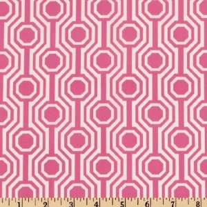  44 Wide Dolce Geo Pink Fabric By The Yard: Arts, Crafts 