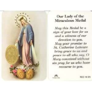  Our Lady of the MIraculous Medal Prayer Card (RCC 16E 