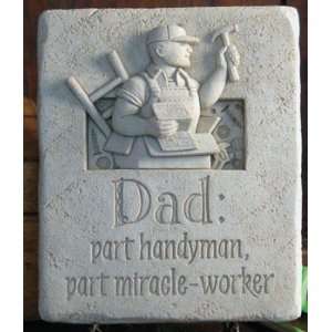  Dad   HANDYMAN Father Miracle Worker Wall Plaque