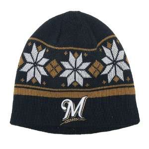  Milwaukee Brewers Snowflake Womens Knit One Size Fits All 