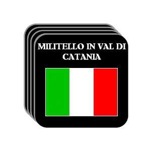 Italy   MILITELLO IN VAL DI CATANIA Set of 4 Mini Mousepad Coasters