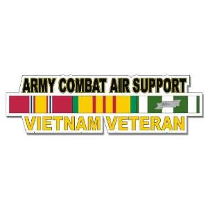 US Army Combat Air Support Vietnam Veteran Window Strip Decal Sticker 
