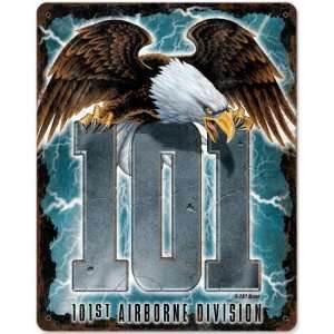  101st Eagle Allied Military Metal Sign   Garage Art Signs 