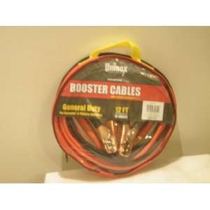  Uninex 12 ft Car Booster Cables with Polarity Indicators 