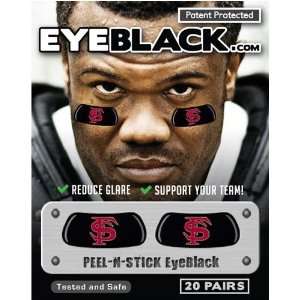 Florida State Seminoles NCAA Peel & Stick Eyeblack Strips 