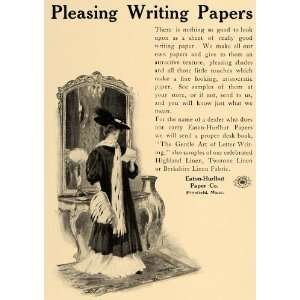  1906 Ad Eaton Hurlbut Pleasing Writing Paper Pittsfield 