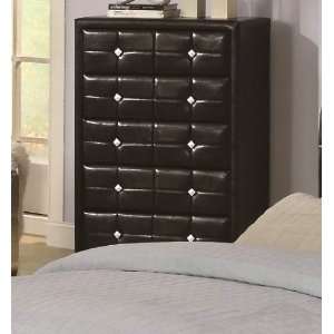  Micah 5 Drawer Quilted Vinyl Drawer Chest by Coaster