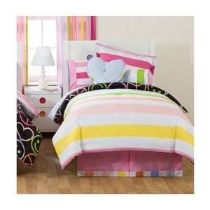   Miss Matched Peace Love Queen 8 Piece Bed Ensemble By Pem America