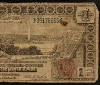LARGE 1896 $1 DOLLAR BILL EDUCATIONAL SERIES NOTE SILVER CERTIFICATE 