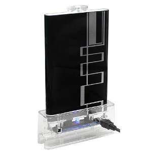   IDE HARD DRIVE ENCLOSURE, BLACK, W/ ONE TOUCH BACKUP, W/ DOCKING