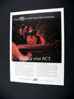 Peavey Mark IV Monitor Console System 1984 print Ad  
