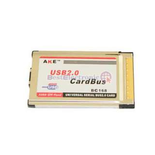 PCMCIA to USB 2.0 Cardbus 2 Port Inside Hide Adapter  