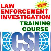 POLICE LAW CSI INVESTIGATION TRAINING MANUAL COURSE CD  