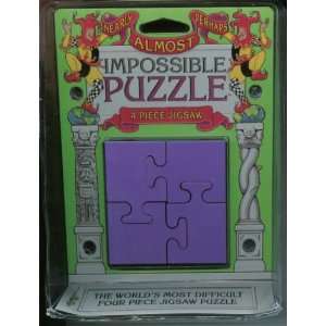  Nearly Almost Perhaps Impossible Puzzle   4 Piece Jigsaw 