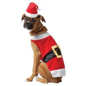  Lets Party By Rasta Imposta Santa Pet Costume / White/Red 
