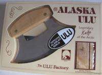 Alaska Ulu Birch Handle Inupiat Knife PLAIN SMOOTH  
