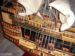 this model made out of almost 95% wood, all the hand rails, sails 