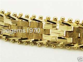   GOLD 7 Flex Bracelet 1/4 wide 14k Solid Gold BRAND NEW made in USA