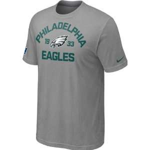  Philadelphia Eagles Heathered Grey Nike Arch T Shirt 