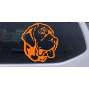 Mastiff Dog Animals Car Window Wall Laptop Decal Sticker    Orange 6in 