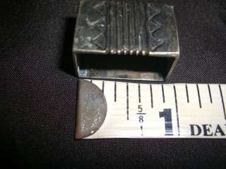 Navajo H Mace Hammered Sterling 925 Belt Buckle & Keeper 3/4in  