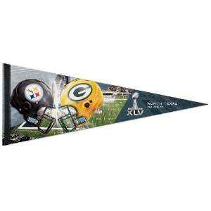  NFL Super Bowl XLV Dueling Pennant: Sports & Outdoors