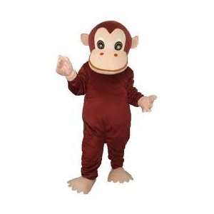  Brown Monkey Adult Mascot Costume 