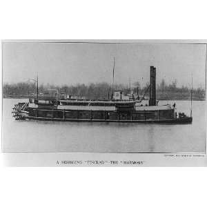  A besieging tinclad   the MARMORA,c1911,Naval vessel 