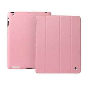 iPad 2 Leather Pink Smart Cover Case with KL Screen Protector   Retail 