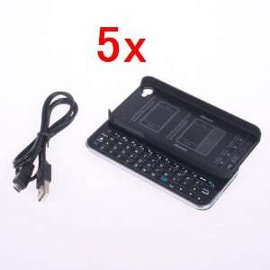   Slide Out Keyboard Case Cover For Apple iPhone 4 4th 4G Cell Phones
