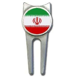 Iran flag golf divot tool