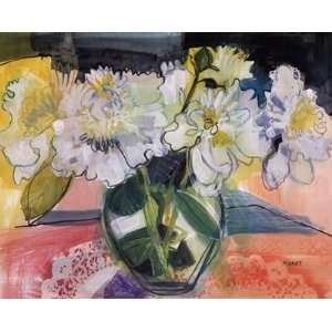  Maret Hensick   White Bouquet On Pink Table Canvas