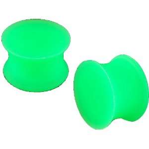 16 inch (14mm)   Green Color Implant grade silicone Double Flared 