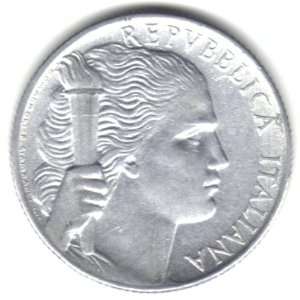  1949 Italy 5 Lira Coin KM#89 