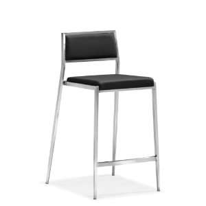  Zuo Modern Dolemite Counter Chair Black: Home & Kitchen