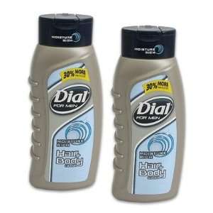 Dial For Men Moisture Rich Hair + Body Wash, With Scalp Conditioners 