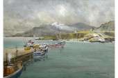 Madden Mallaig Harbour Scotland Watercolour Painting  