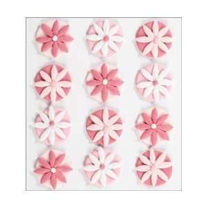   Stickers Pink Fondant Flowers; 3 Items/Order Arts, Crafts & Sewing