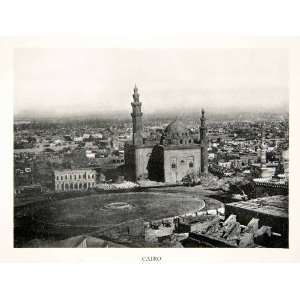  1911 Print Madrasa Sarghatmish Cairo Egypt Minaret Dome 