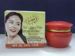VIP LINH CHI WHITENING CREAM 5 IN 1 WITH SPF 30 18G ,FAST SHIP  