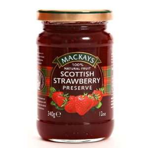 MACKAYS 100% Natural Fruit Scottish Strawberry Preserve 340g / 11.99 