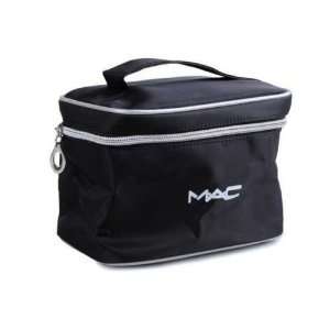  MAC Cosmetics Bag   Black/Silver Lining: Beauty