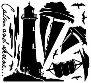 Lighthouse Wall Decor Sticker Removable Graphic Decal  