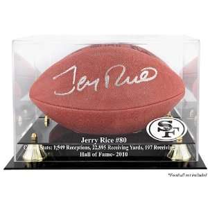   49ers Jerry Rice Hall of Fame Football Case