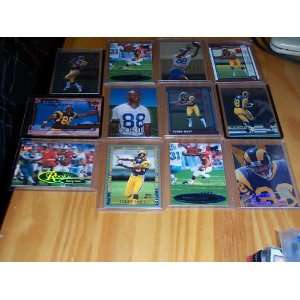  Torry Holt Rookie lot of 12 cards 1999 football RC trading 
